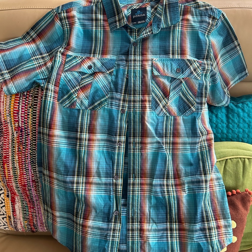 Prana Casual Button Down T-Shirt